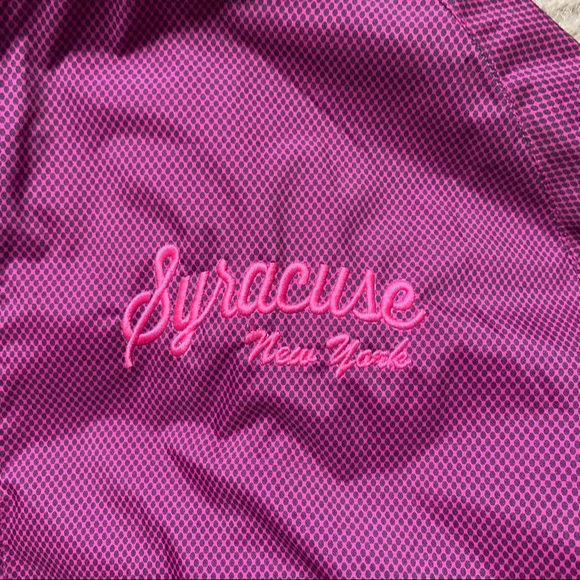 Women’s RETRO Syracuse, NY Pink Jacket Fleece - Picture 2 of 3